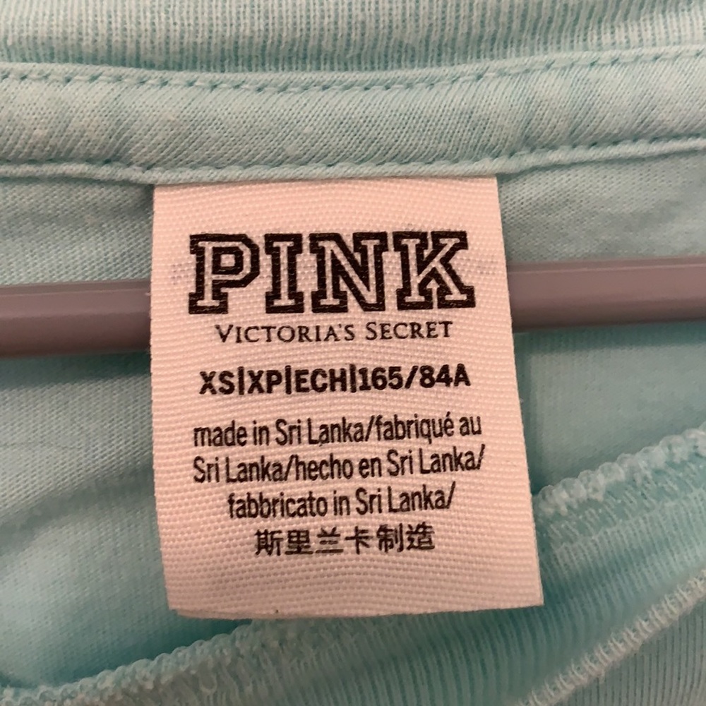 Pink Victoria’s Secret teal sweater - Picture 4 of 4
